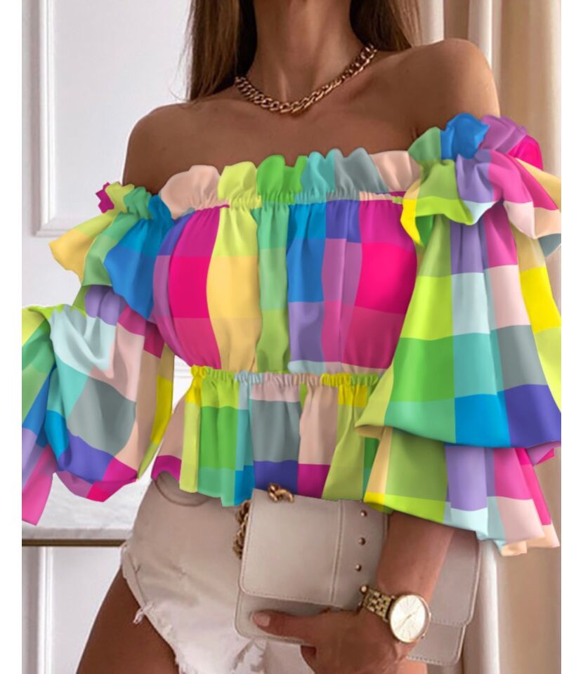 Ruffle Crop Tops