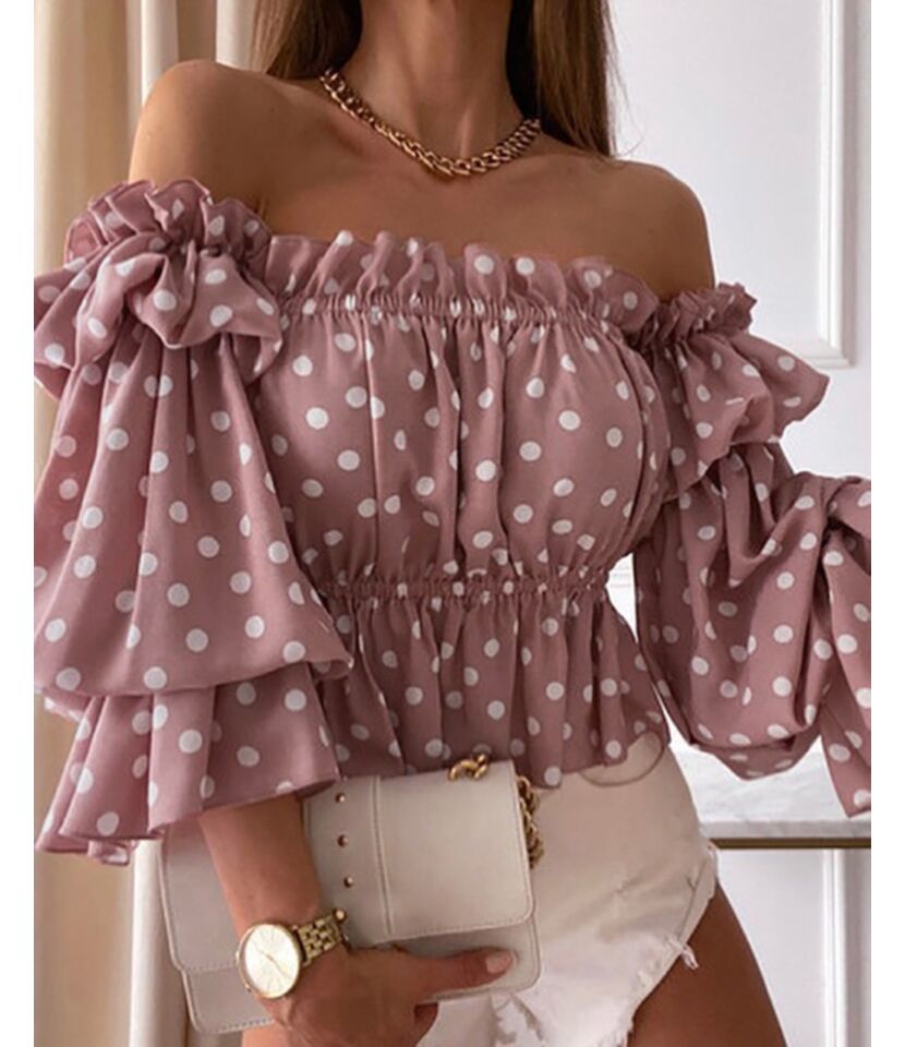 Ruffle Crop Tops
