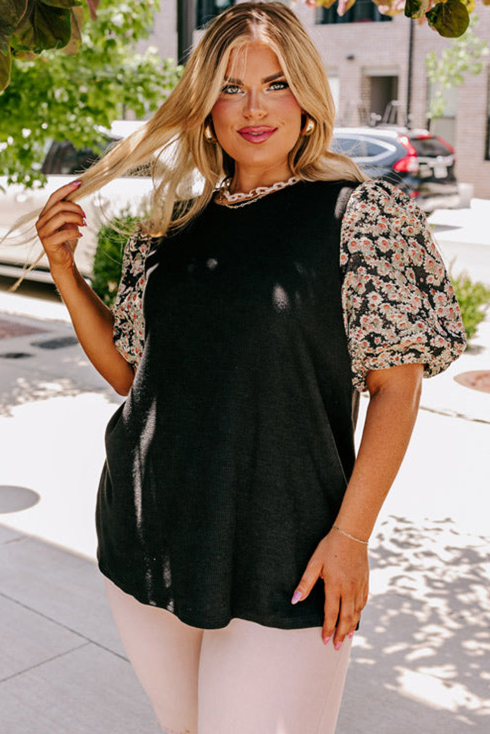Daisy Bubble Sleeve Tee