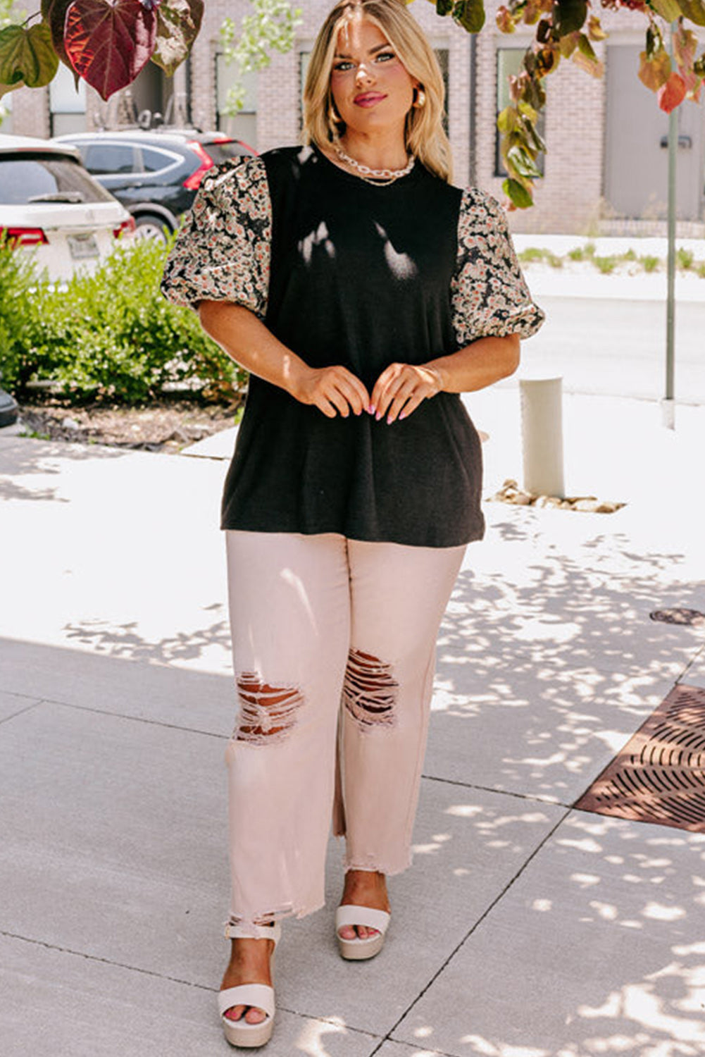 Daisy Bubble Sleeve Tee