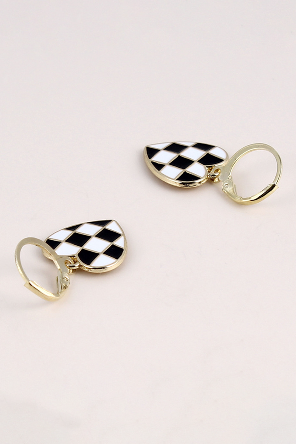 Love My Checkered Earrings