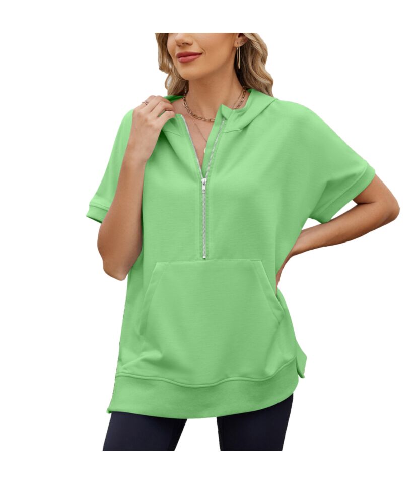 Hoodie Zip Top