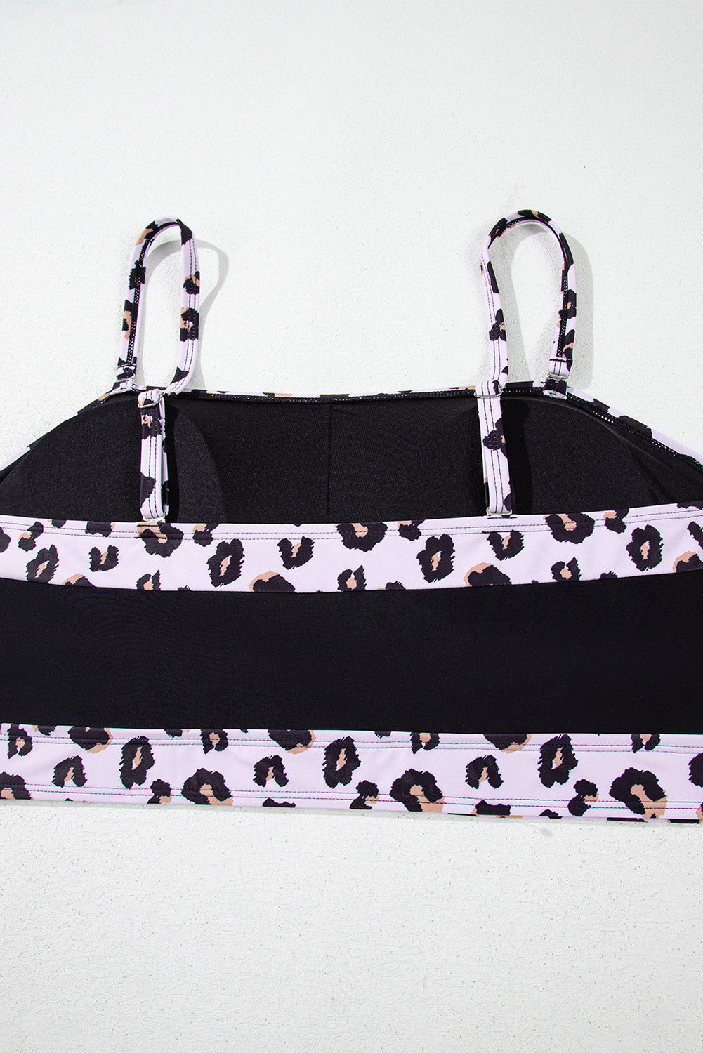 2pcs Leopard High Waisted Swimsuit