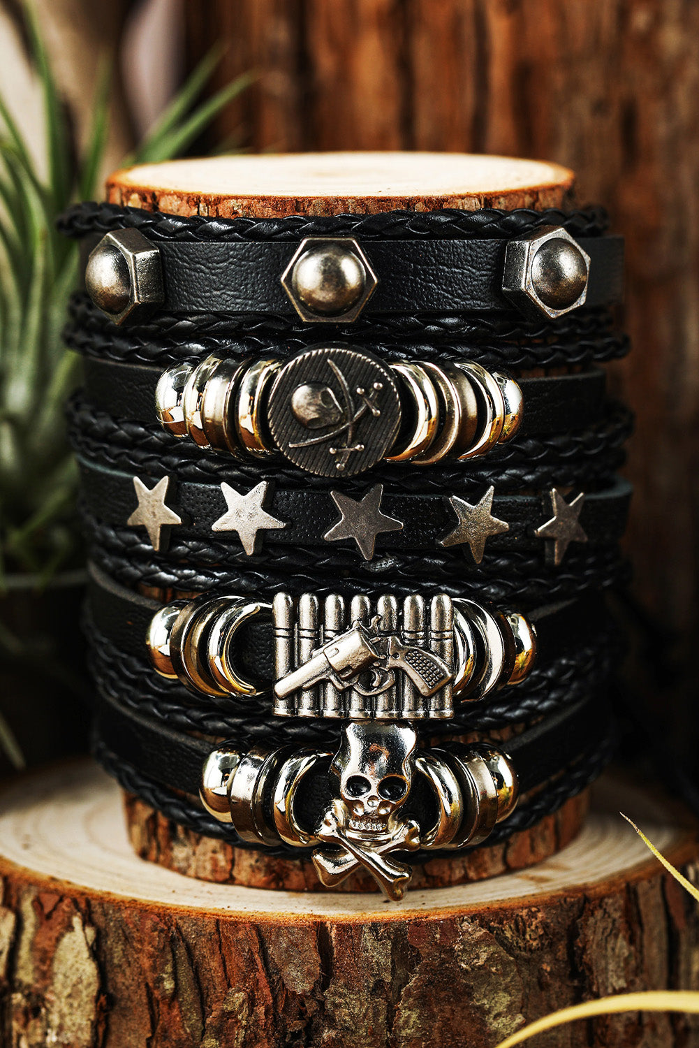 Leather Adjustable Bracelet Sets