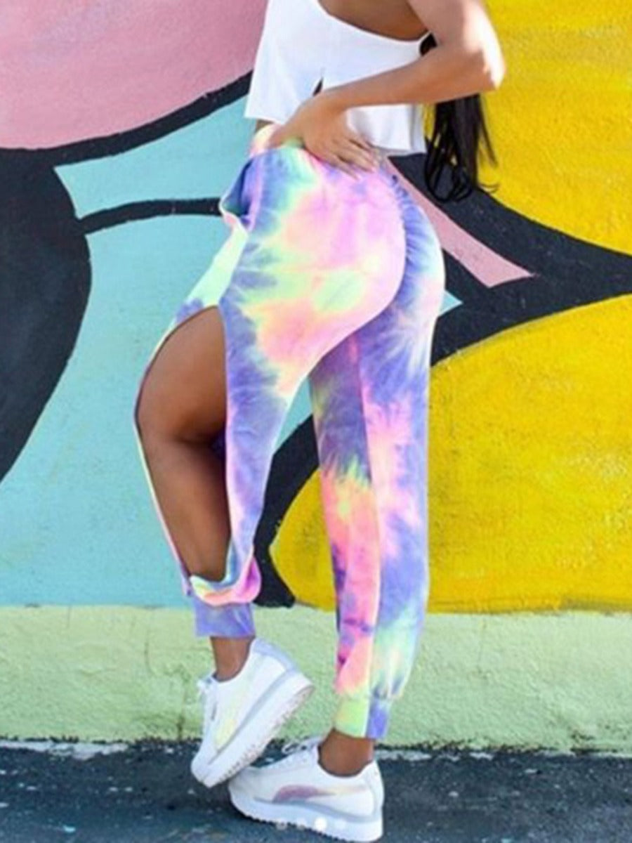Tie Dye Split Pant