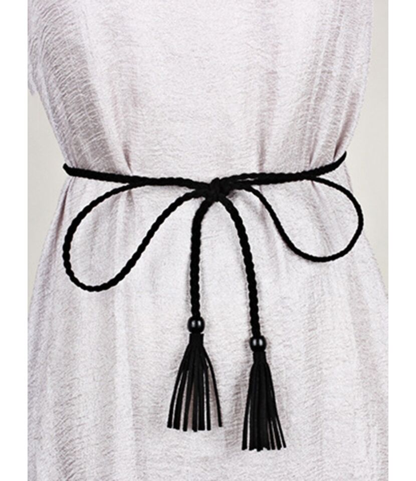 Braided Tassel Belts