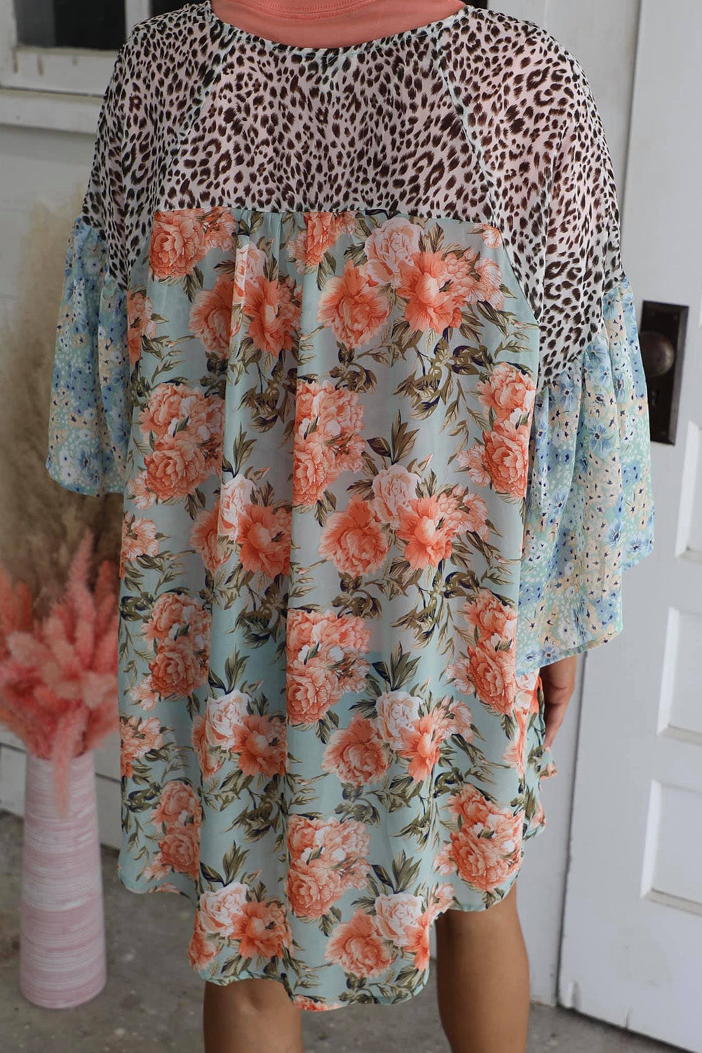 Floral Mixed Kimono