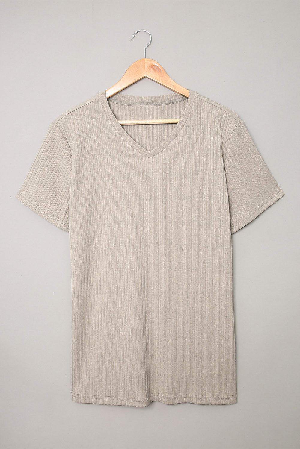 V Neck Ribbed Tee
