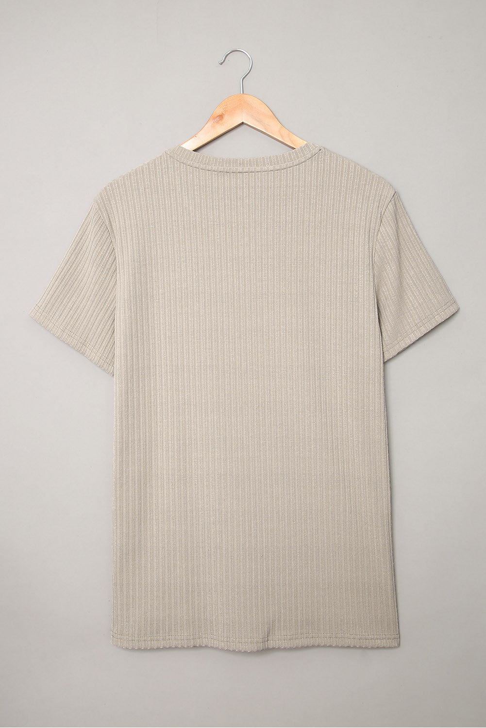 V Neck Ribbed Tee