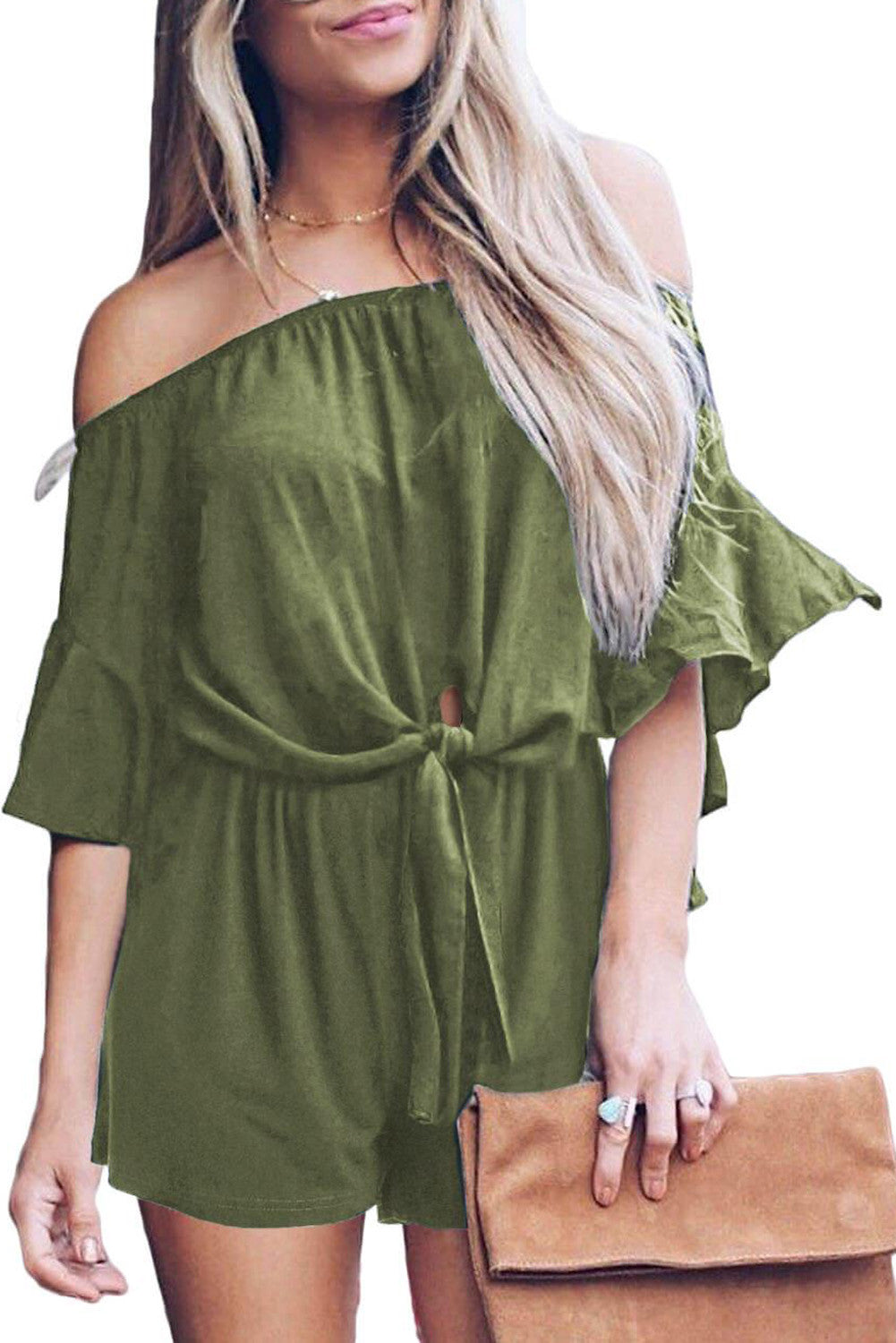 Front Tie Knot Romper