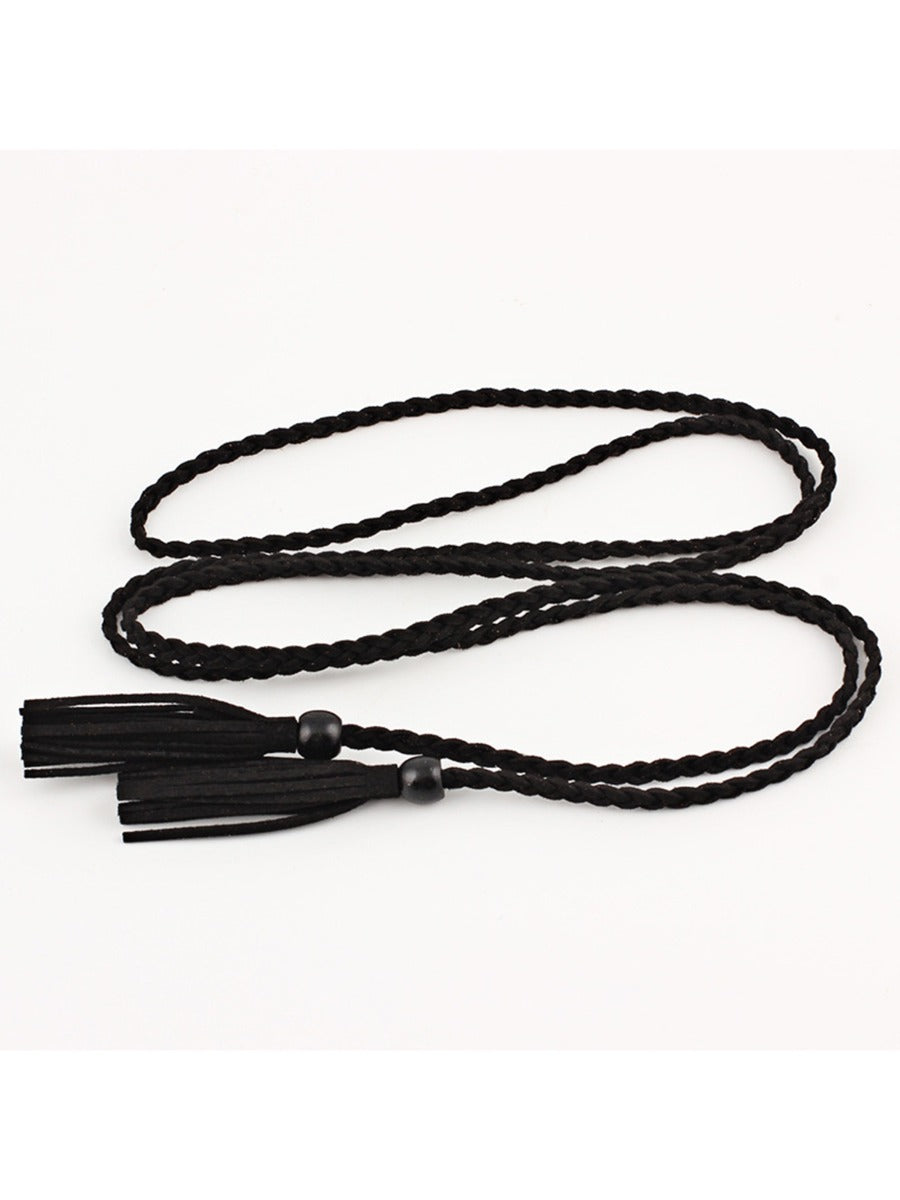 Braided Tassel Belts