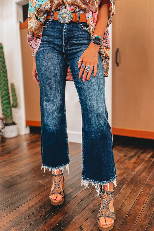 Raw Hem Jeans