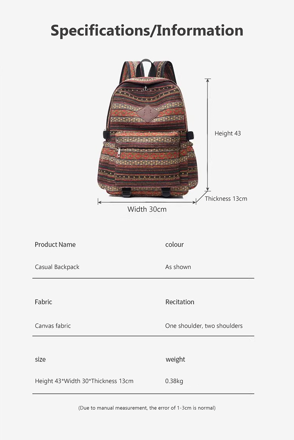 Vintage Coffee Back Pack