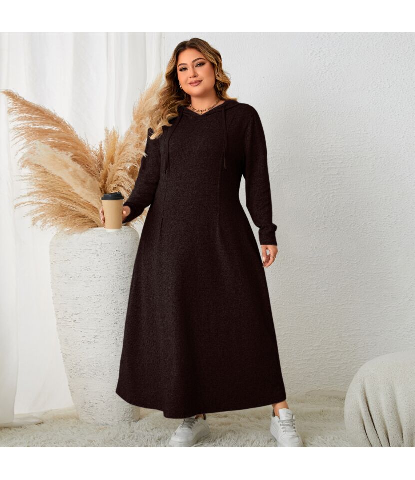 Hooded A Line Dress