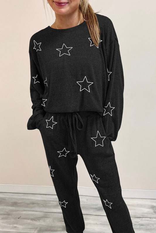 Seeing Stars High Waist Lounge Set