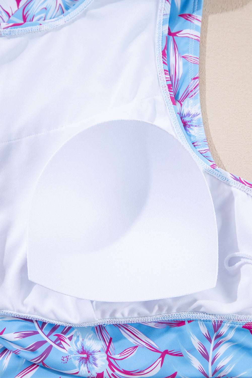Blue Tropics High Waist Bikini Set