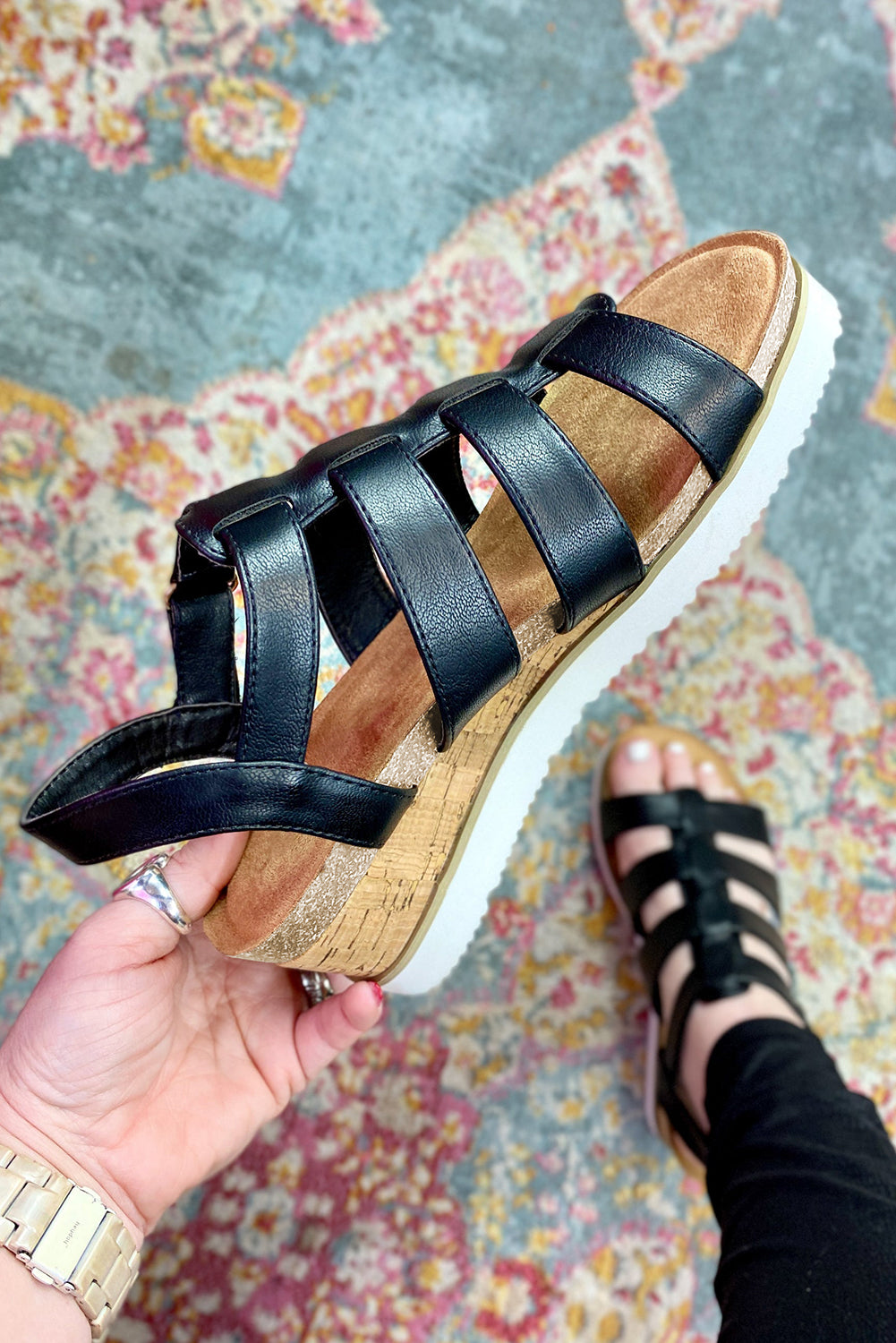 Strappy Wedges