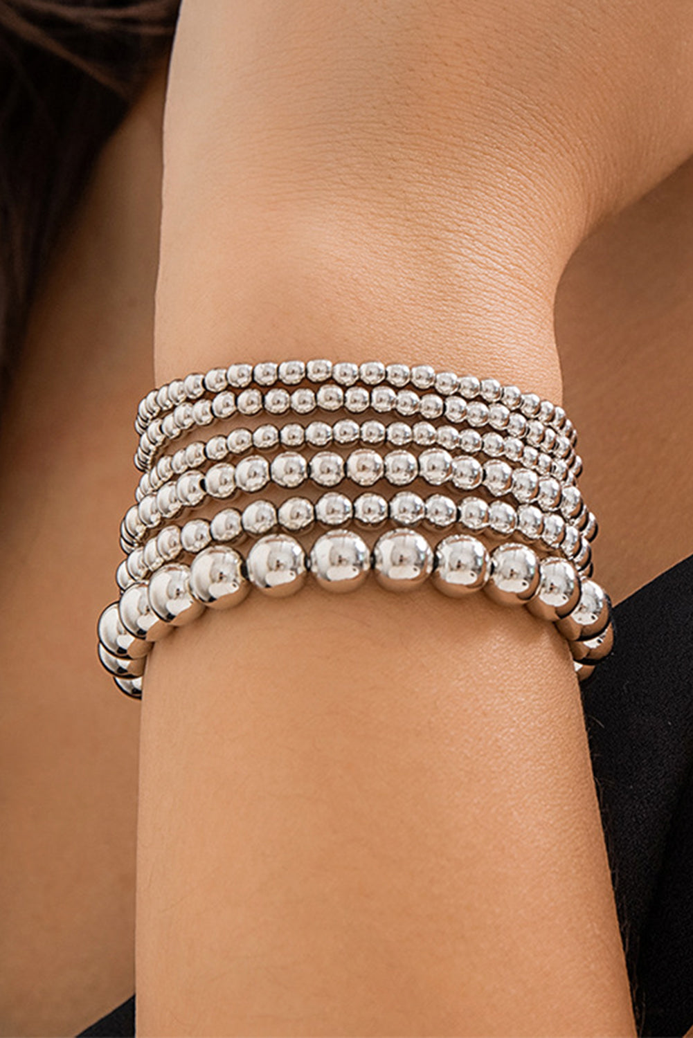 Silver Bead Stack