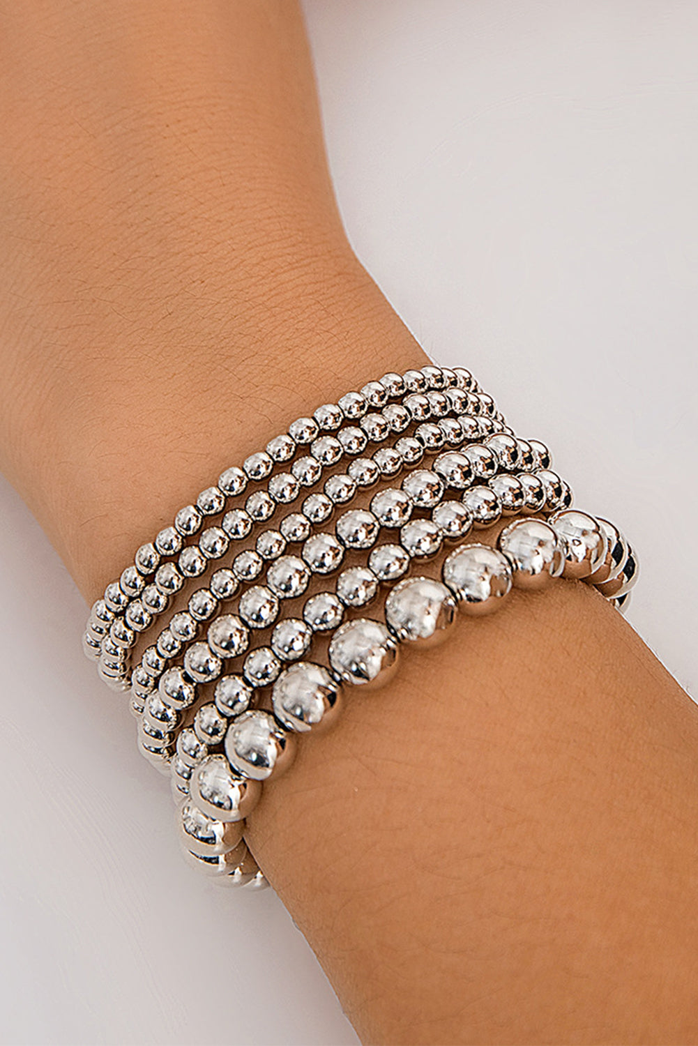 Silver Bead Stack