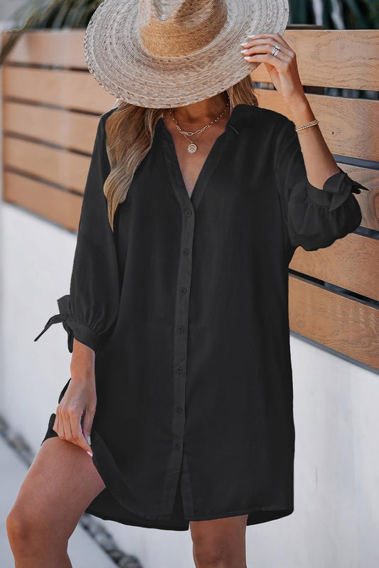 Tie  Sleeve Dress