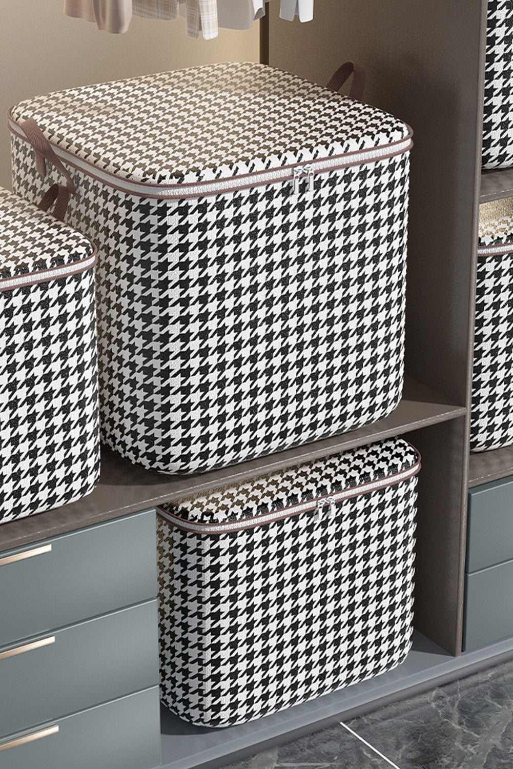 Houndstooth Storage Boxes