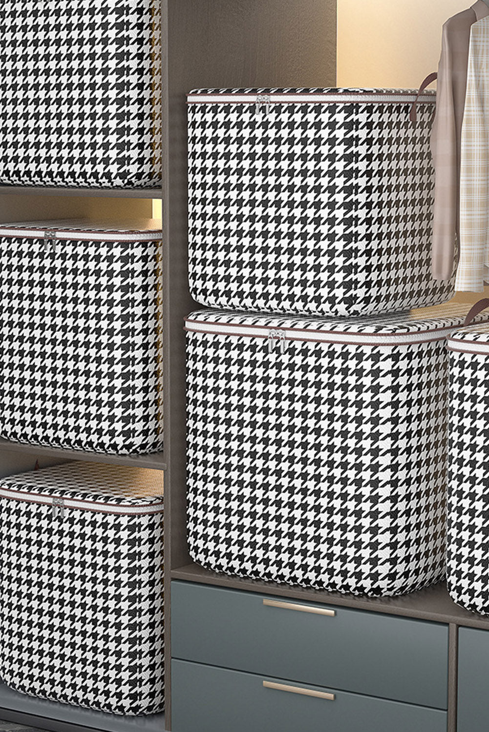 Houndstooth Storage Boxes