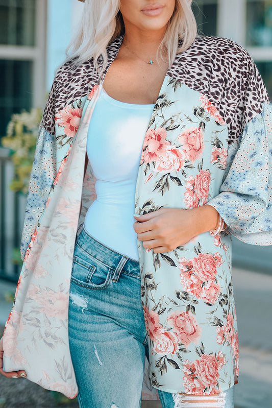 Floral Mixed Kimono