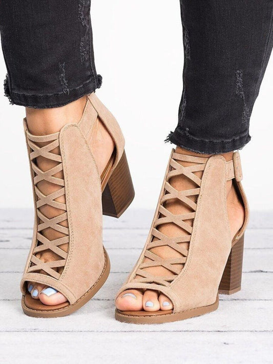 Criss-Cross Booties