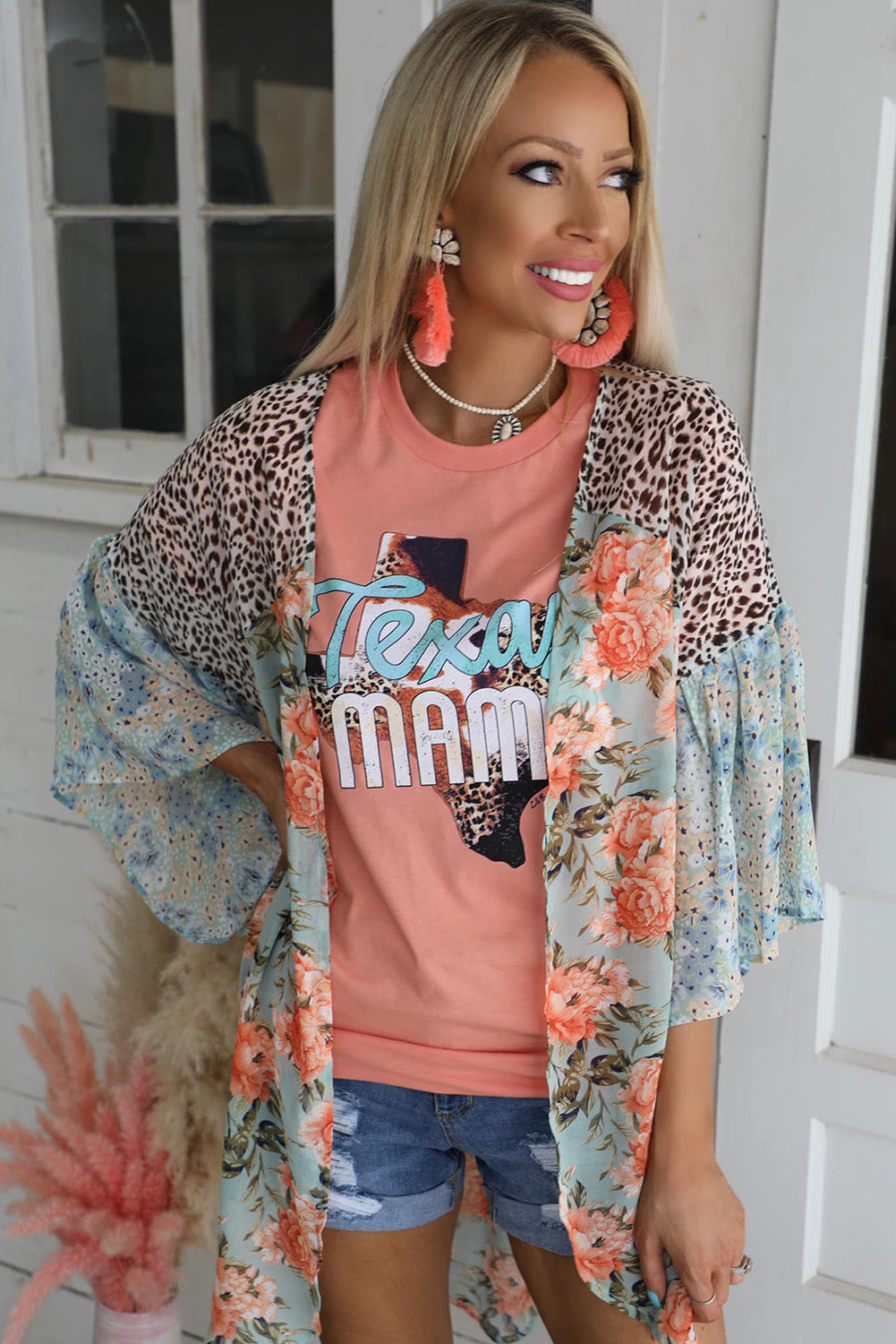 Floral Mixed Kimono
