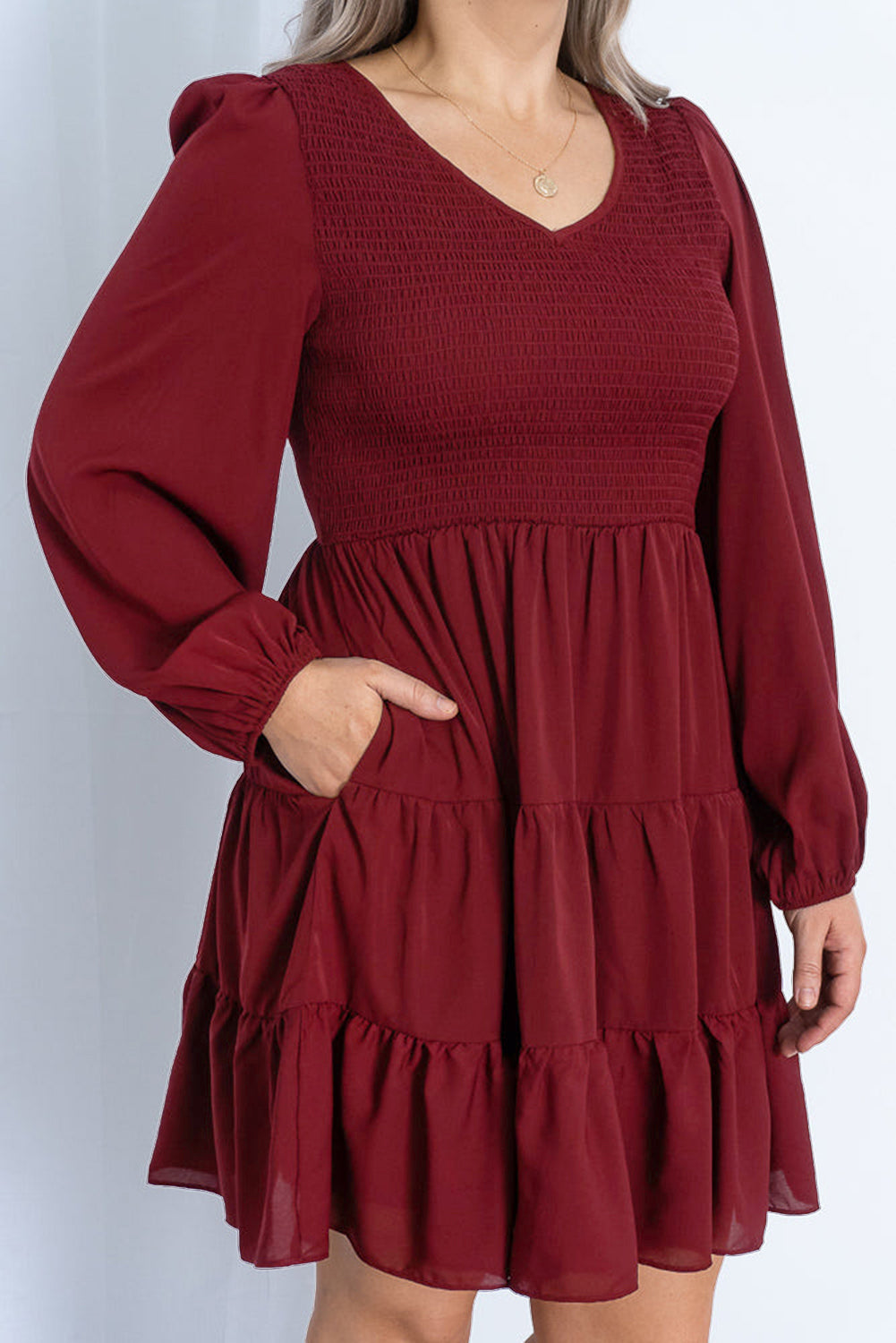 Smocked Pocket Dress