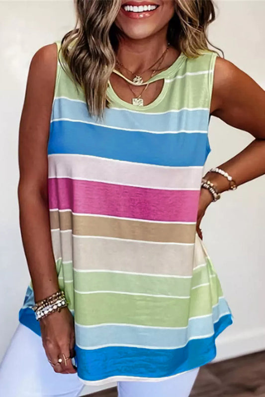 Multi- Stripe Tank