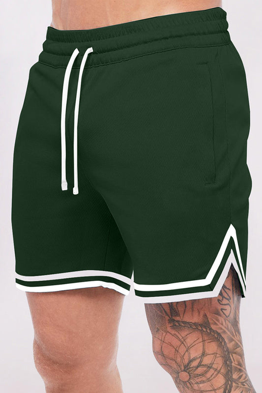Striped Trim Pocket Short
